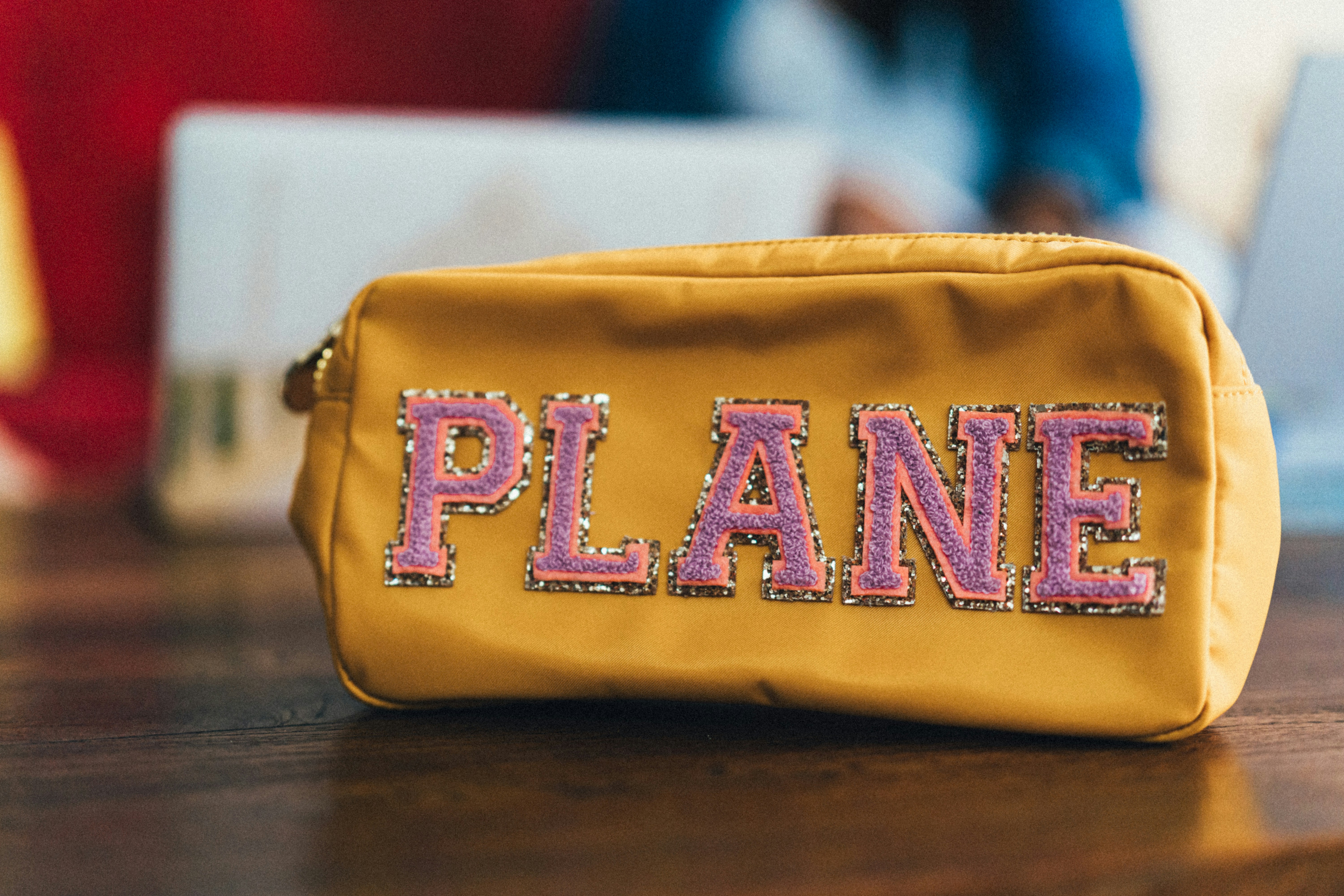 yellow and pink happy birthday bag