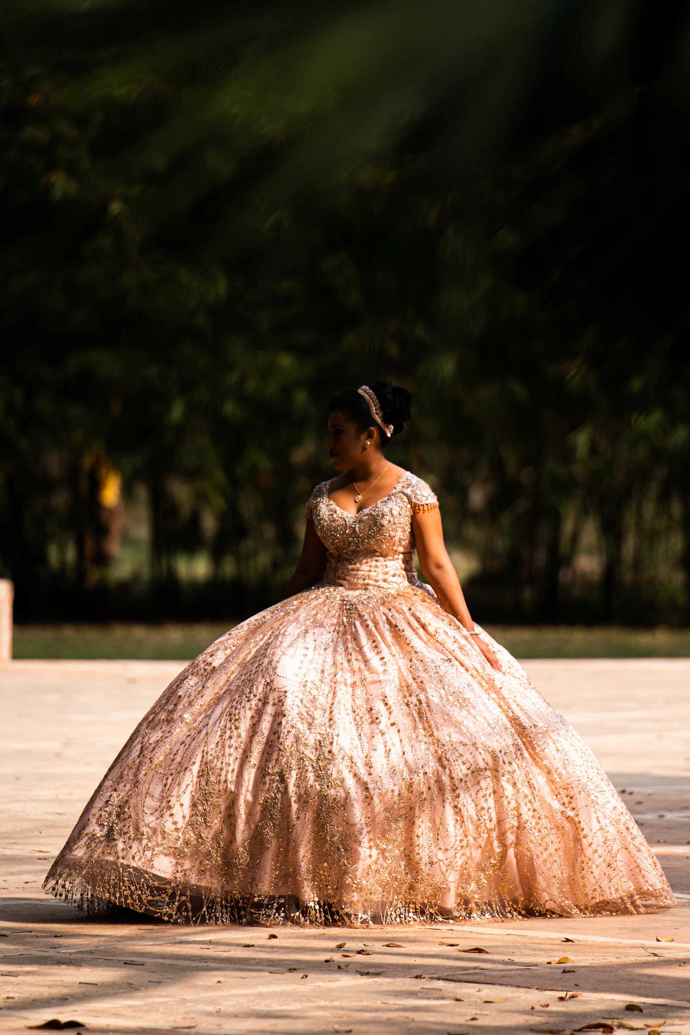 Emma en vestido de gala