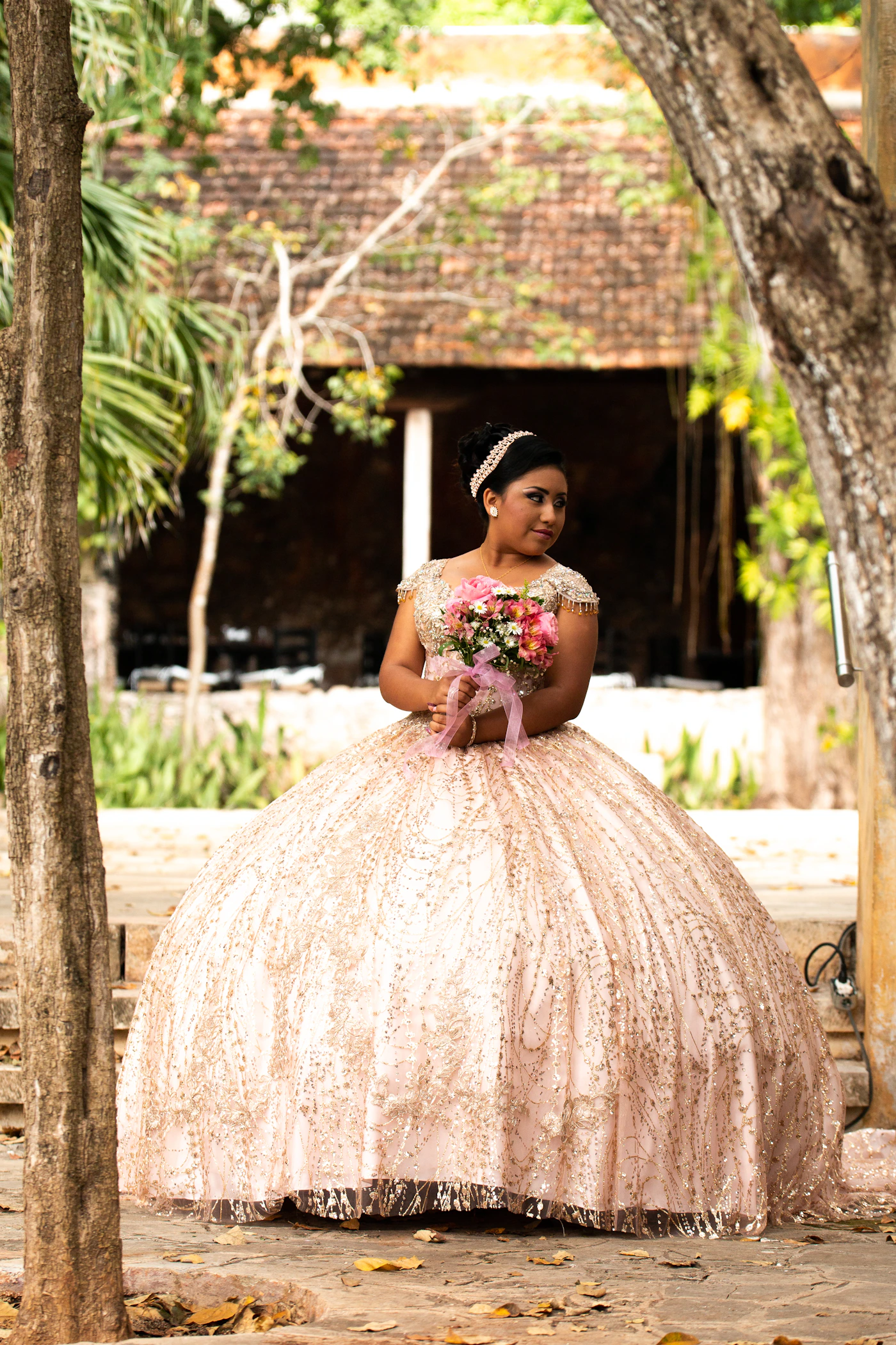 Emma en su sesión de quince