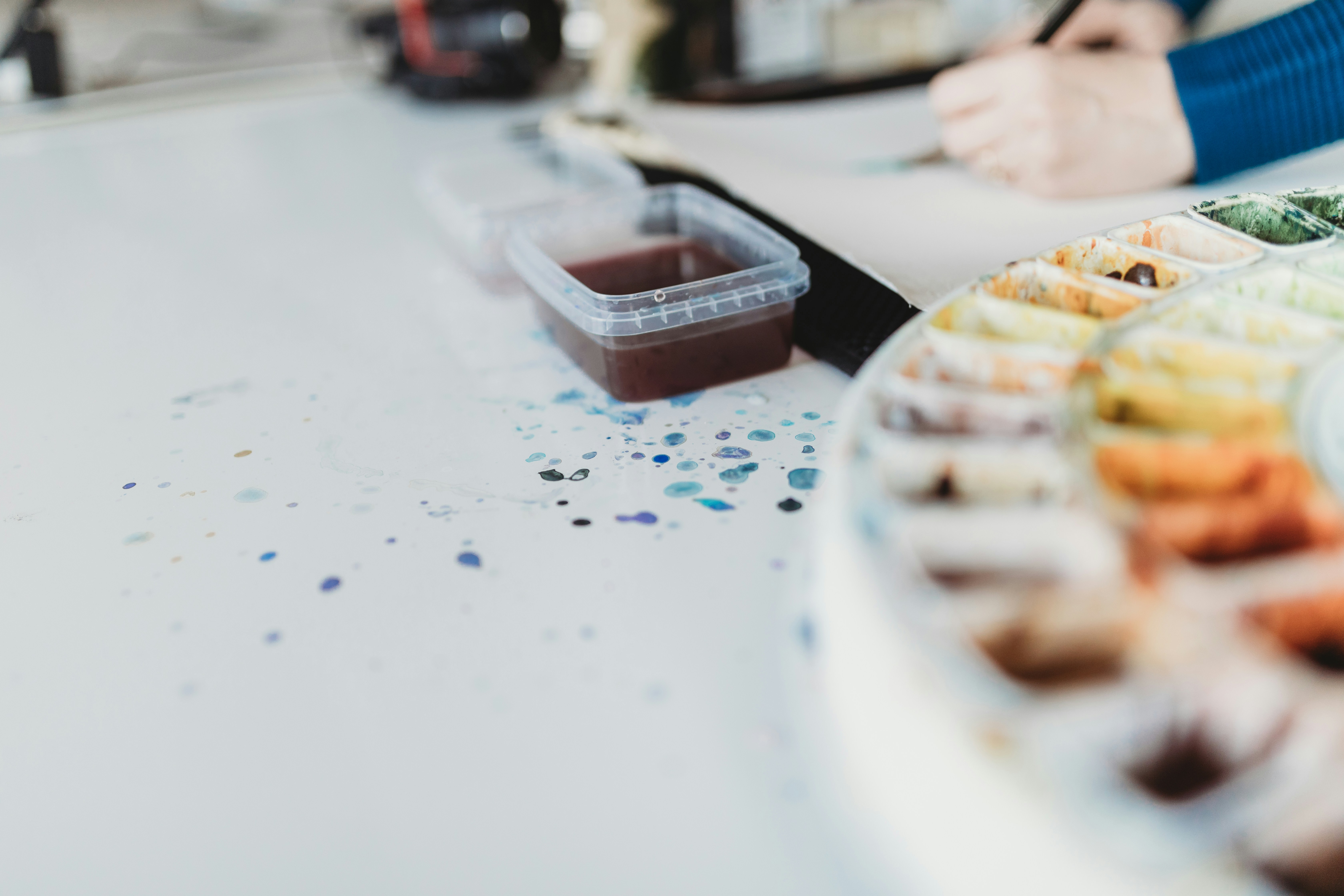 a variety of cake slices on a table