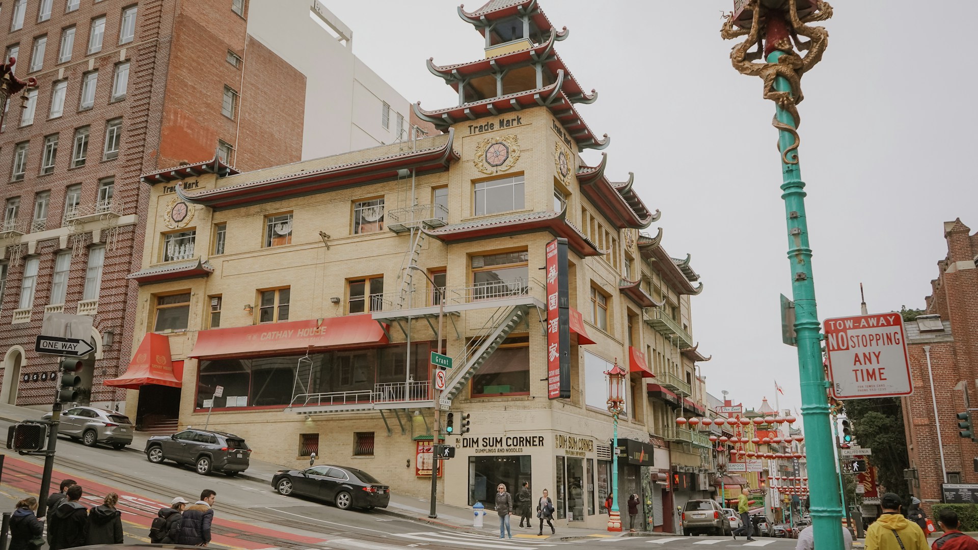 A vibrant street scene in Chaozhou with traditional architecture and locals enjoying authentic street food.