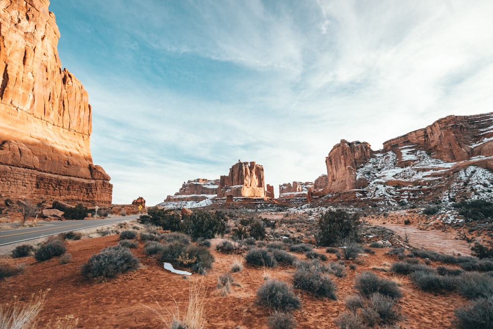 brown rock formation under blue sky during daytime