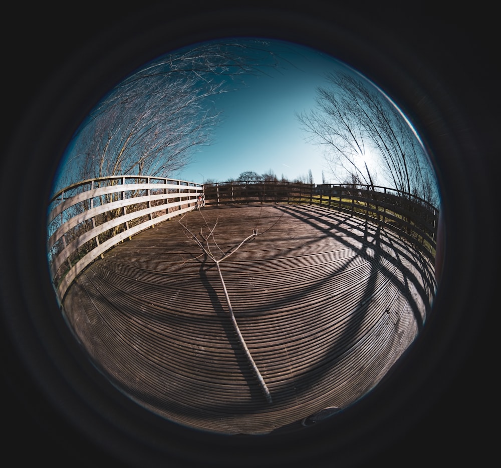 brown wooden fence under blue sky during daytime