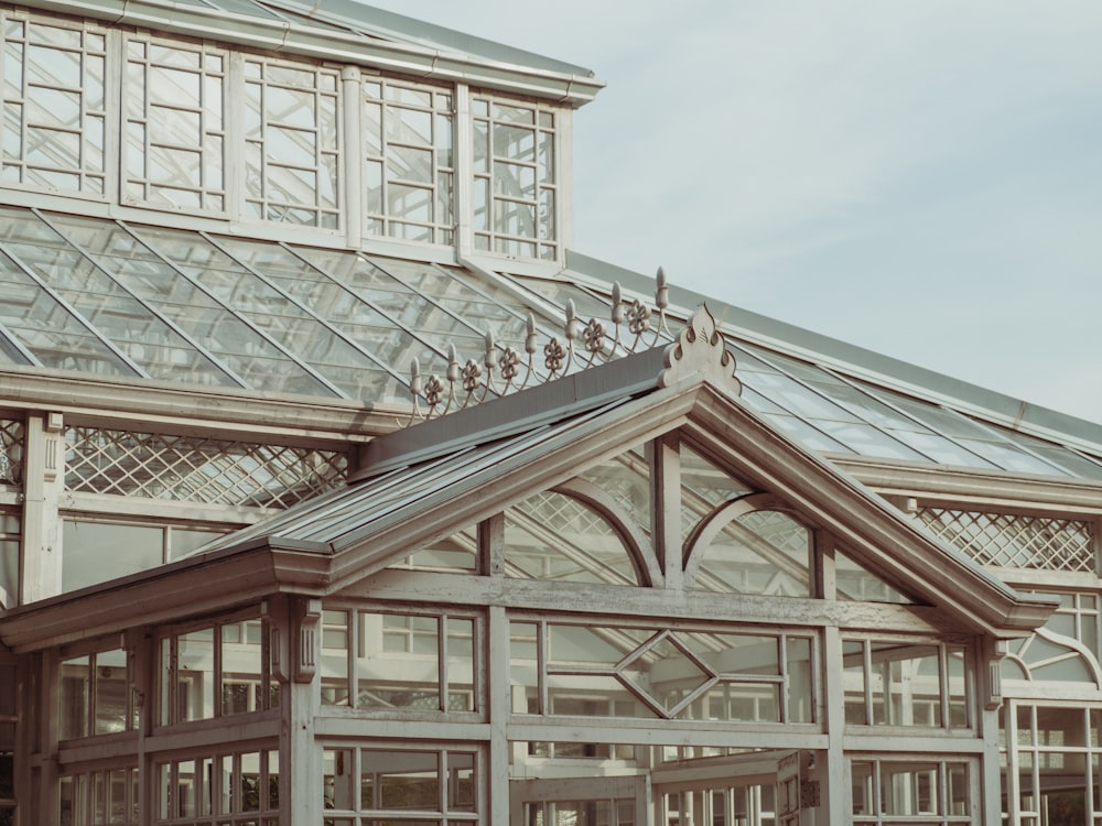 brown wooden framed glass windows