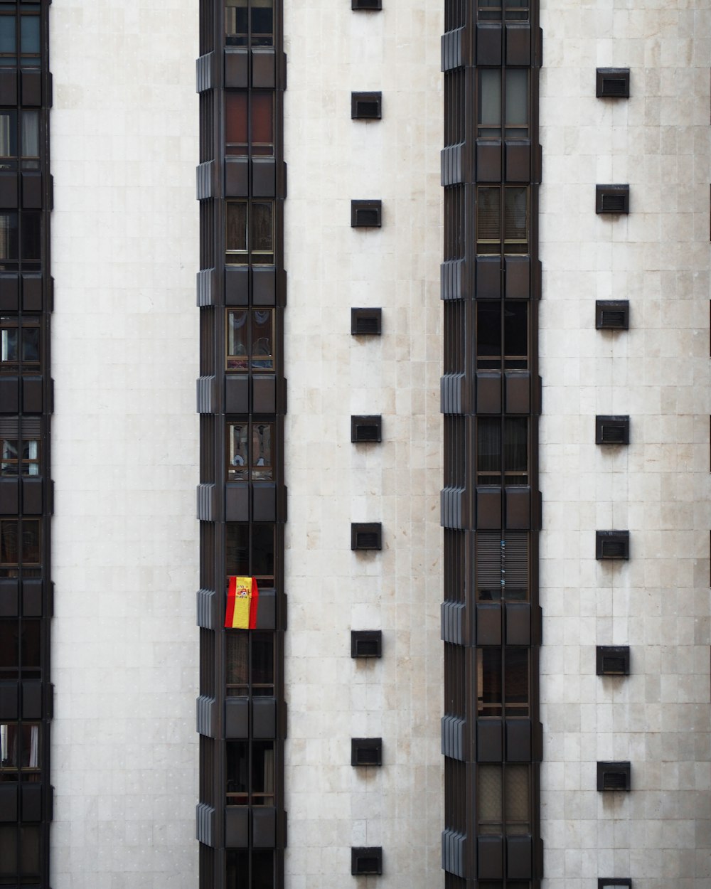 white and black concrete building