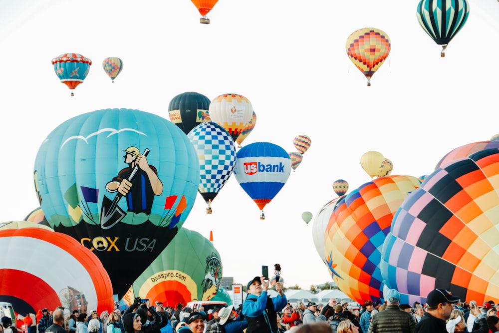 hot air balloons on sky during daytime