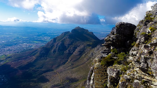 green and brown mountain near body of water during daytime in Table Mountain National Park South Africa