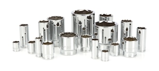 silver and gold steel containers