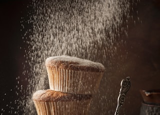 brown wicker basket on black table