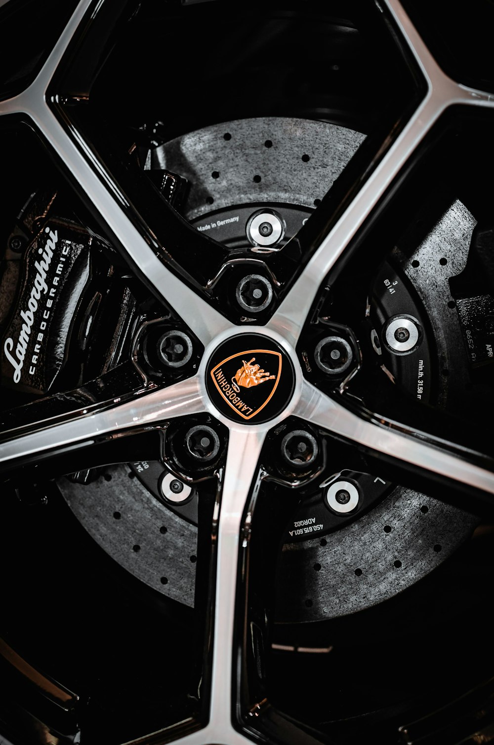 black and silver car wheel