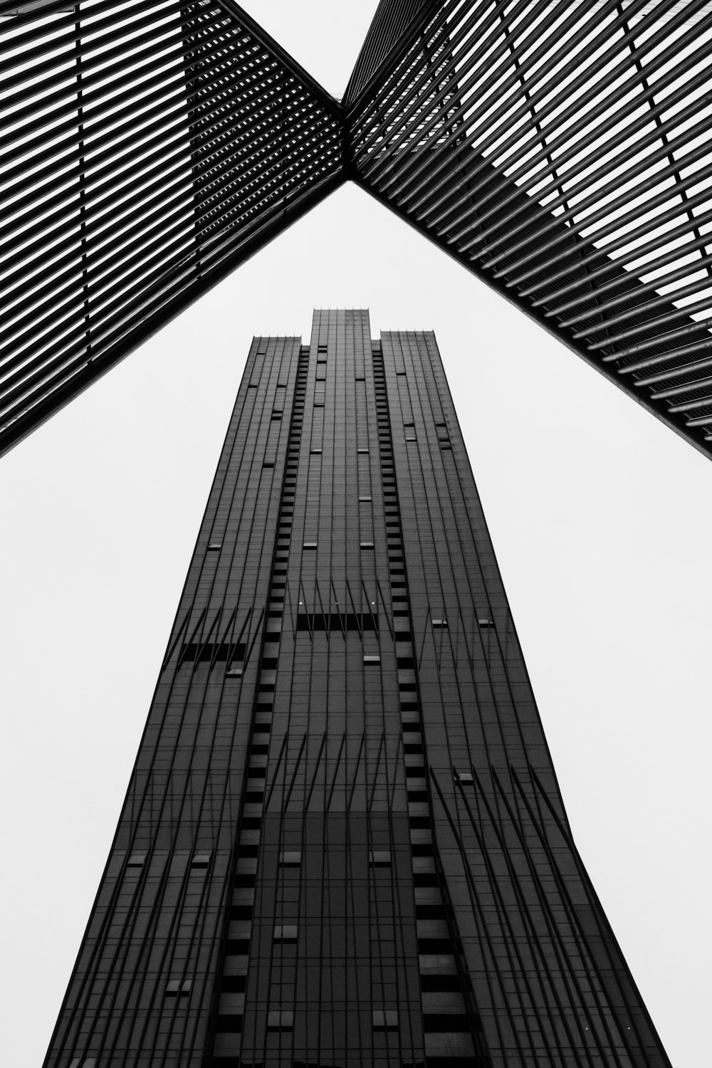 low angle photography of high rise building