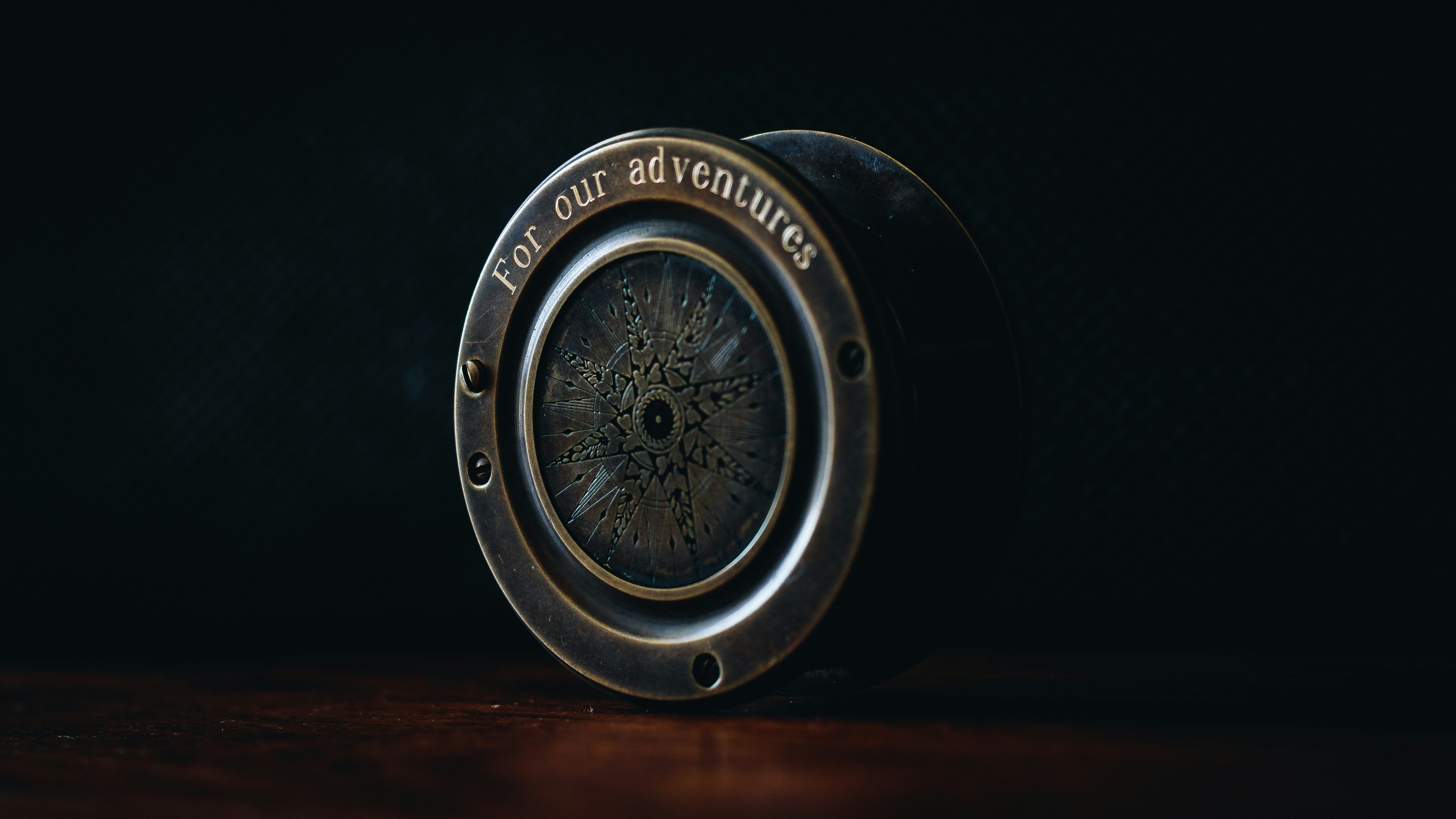 Antique Brass Compass