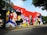 A vibrant mural showcasing urban art with cultural motifs and expressive colors.