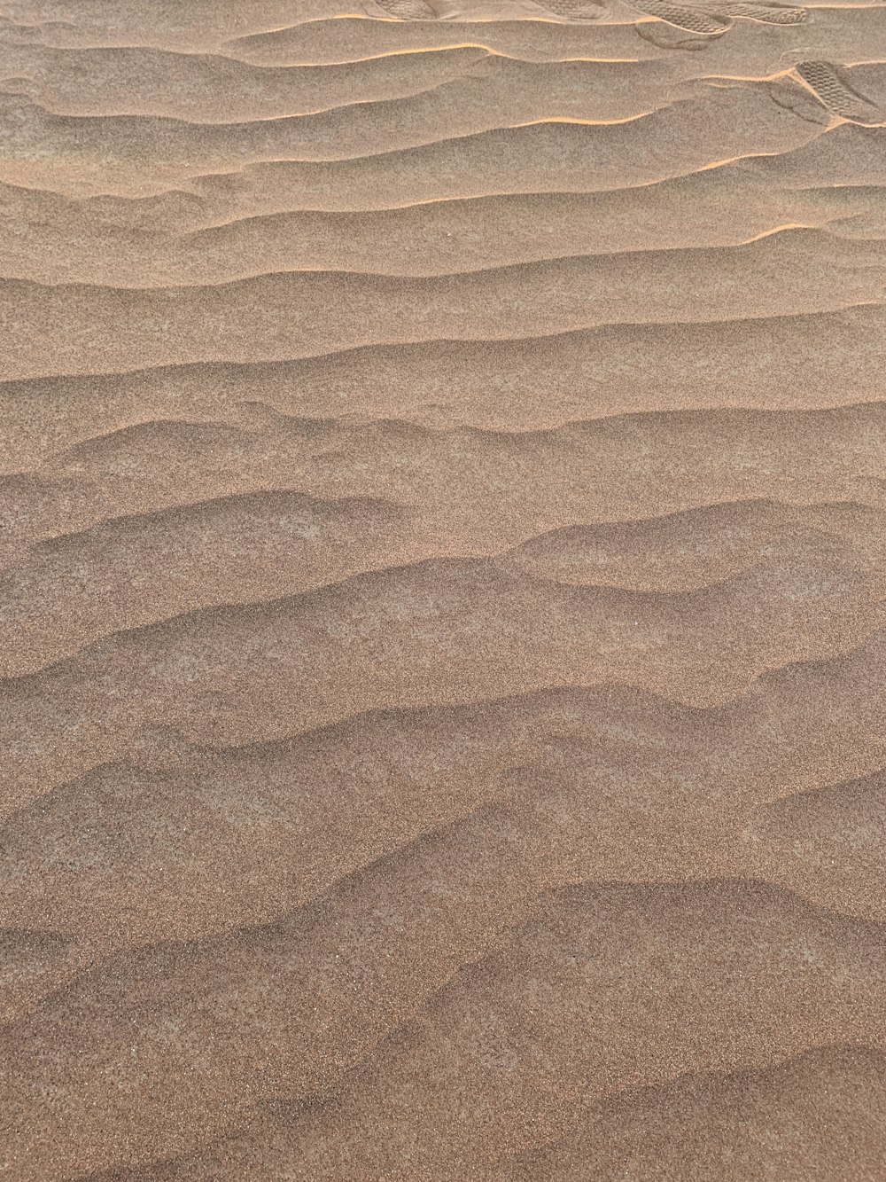 brown sand with shadow of person