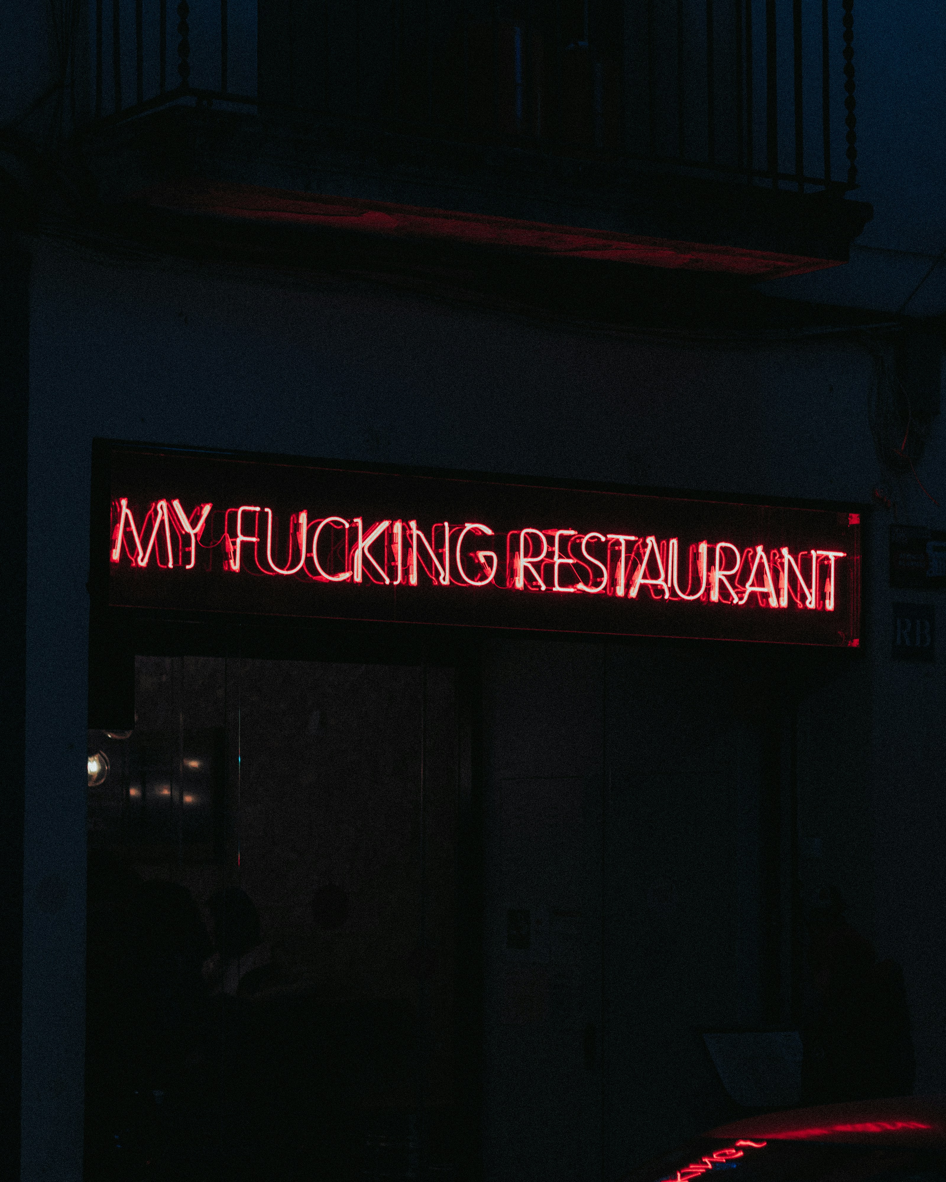 red and black UNKs coffee shop