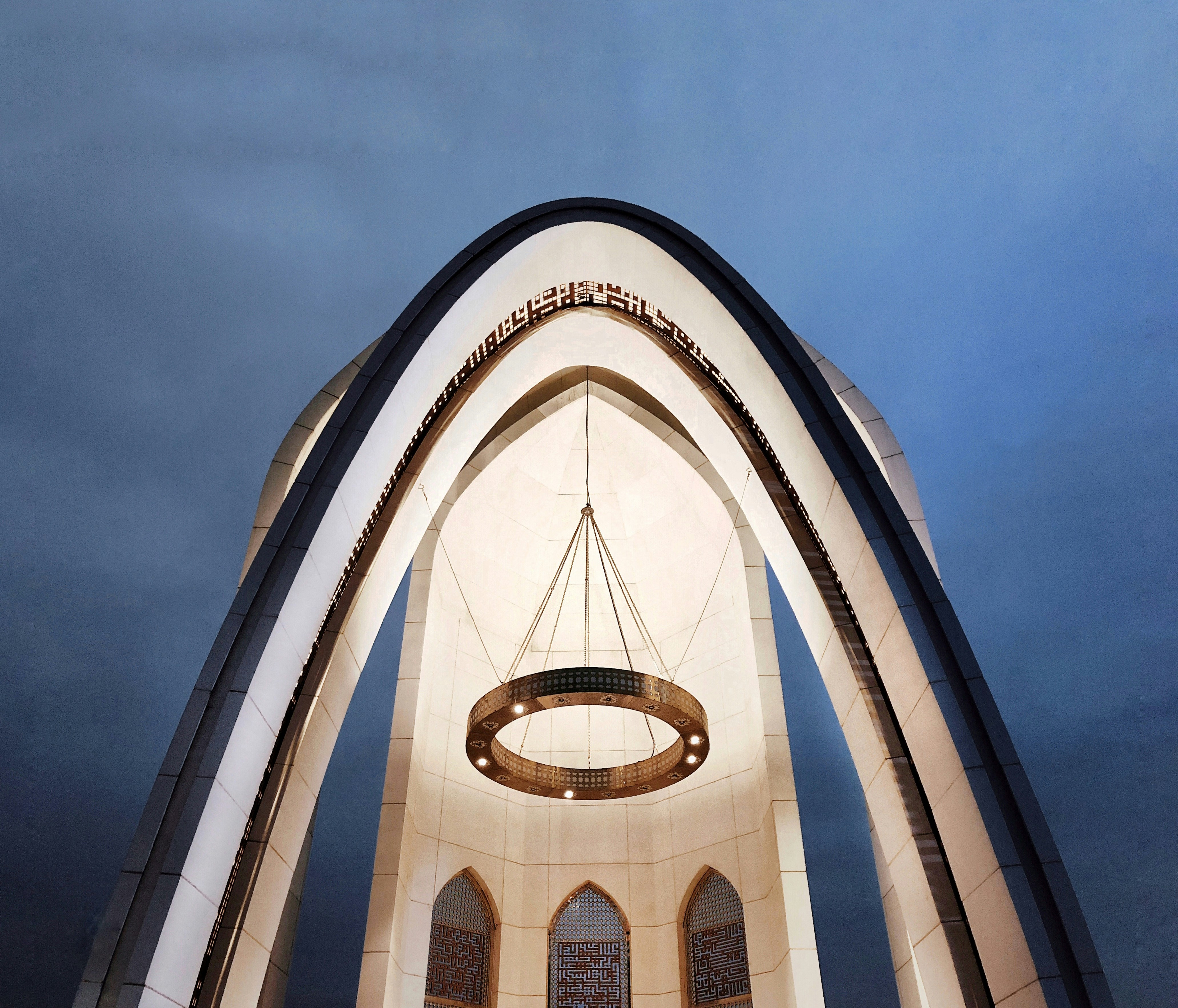 white and black concrete building