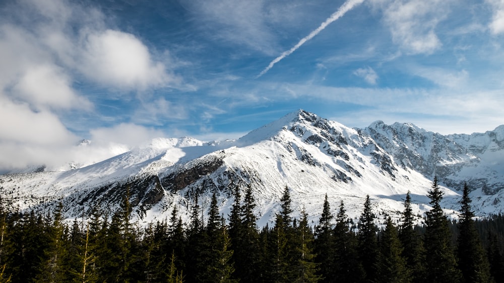 snow covered mountain under blue sky during daytime