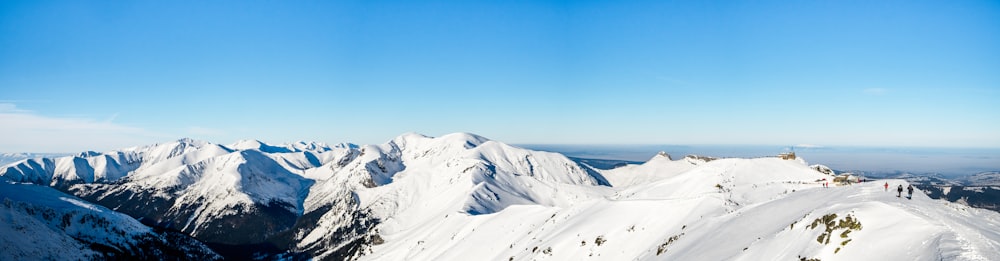 snow covered mountain under blue sky during daytime