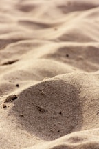 brown sand with footprints during daytime