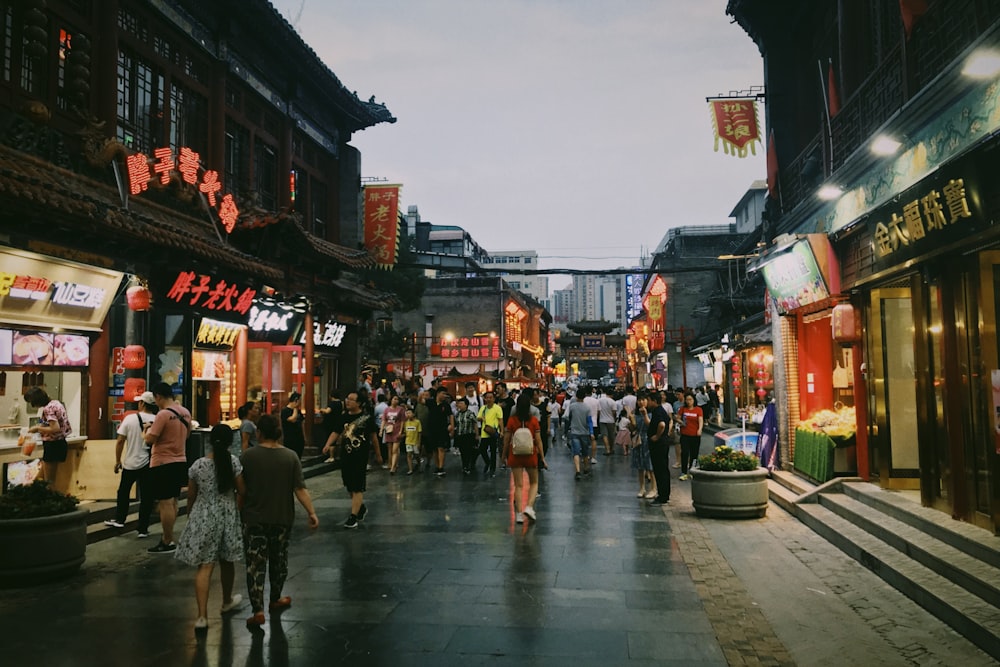 people walking on street during daytime