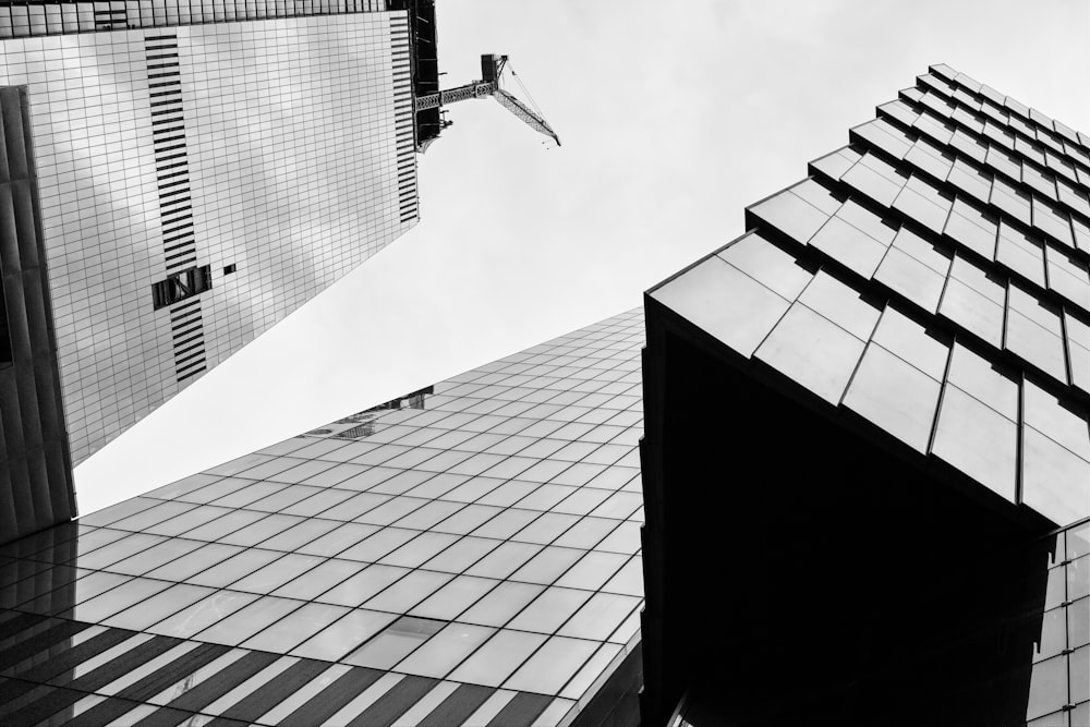 low angle photography of high rise building