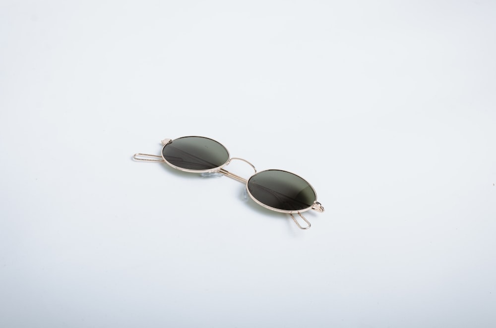 silver framed aviator style sunglasses
