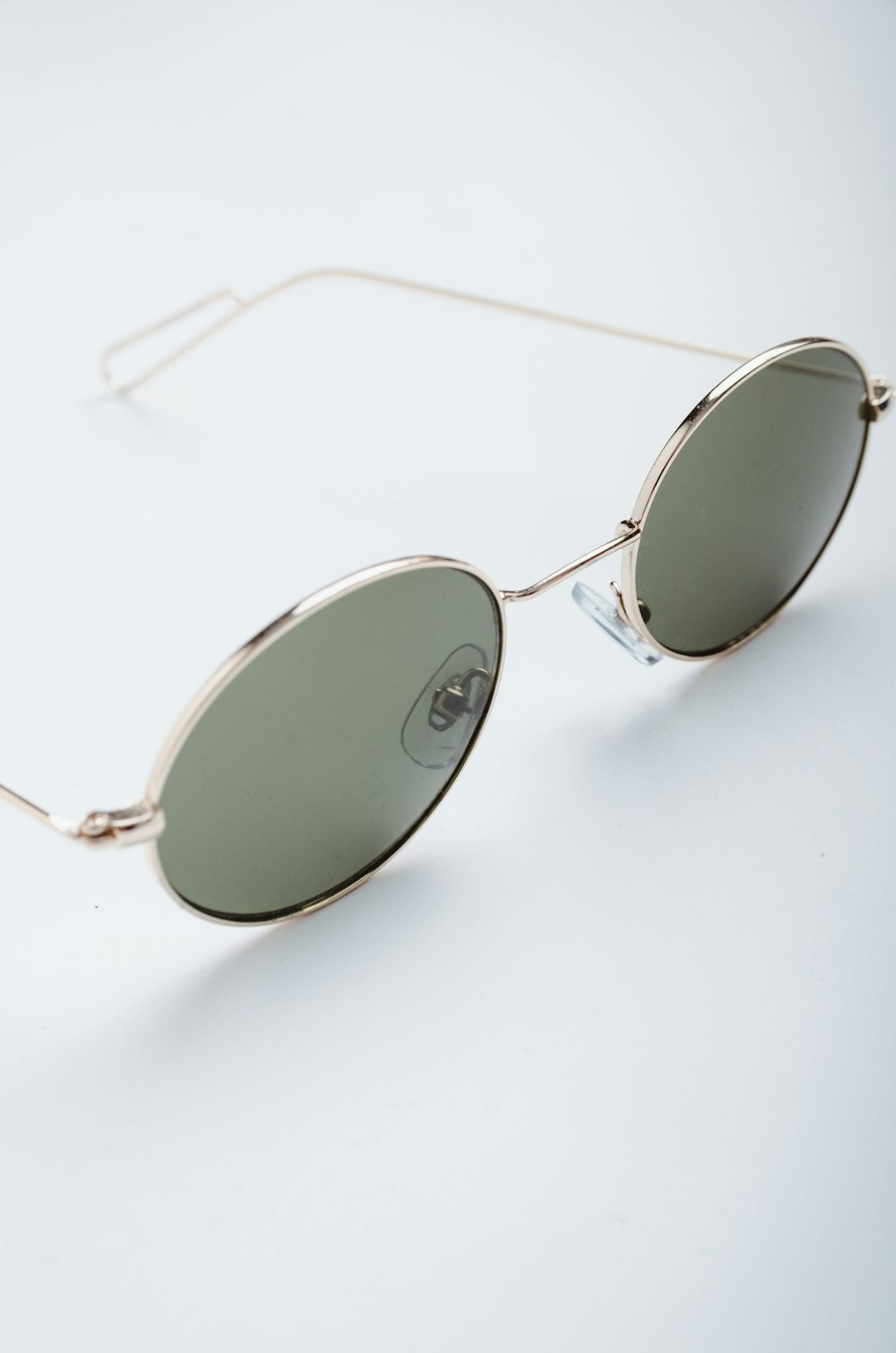 silver framed aviator style sunglasses