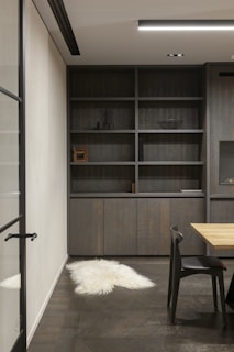 Custom design shelves in office