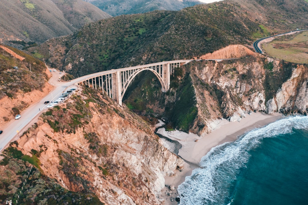 white bridge over the river