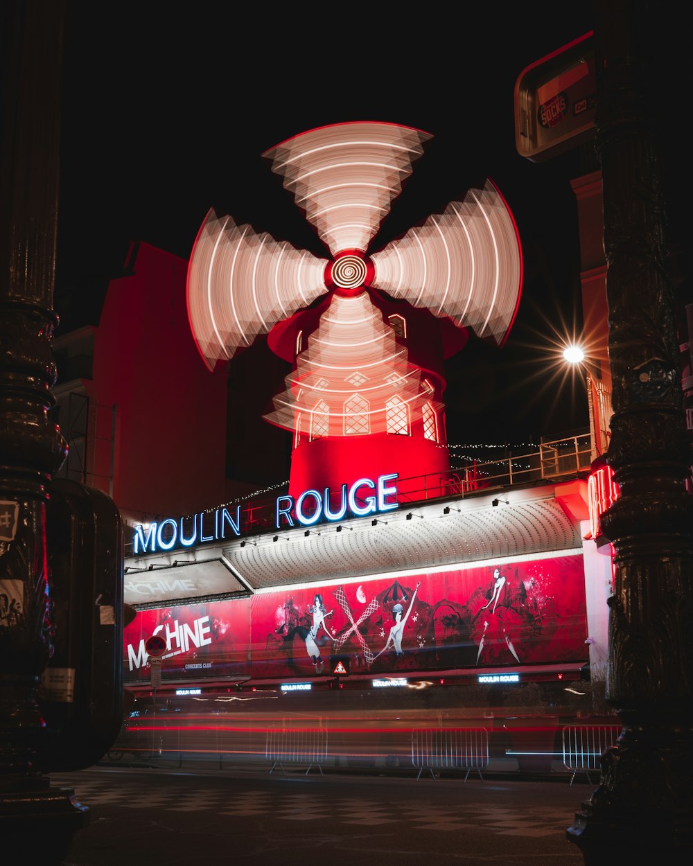 red and white ferris wheel during night time