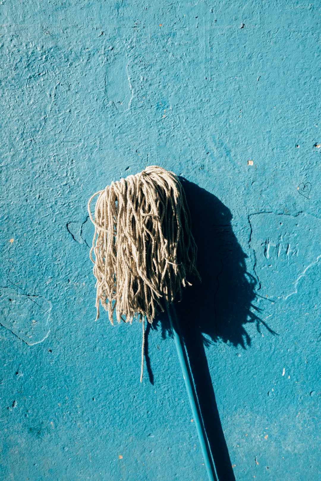 blue and black painted wall