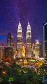 city buildings during night time