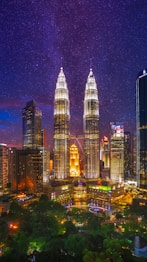 city buildings during night time