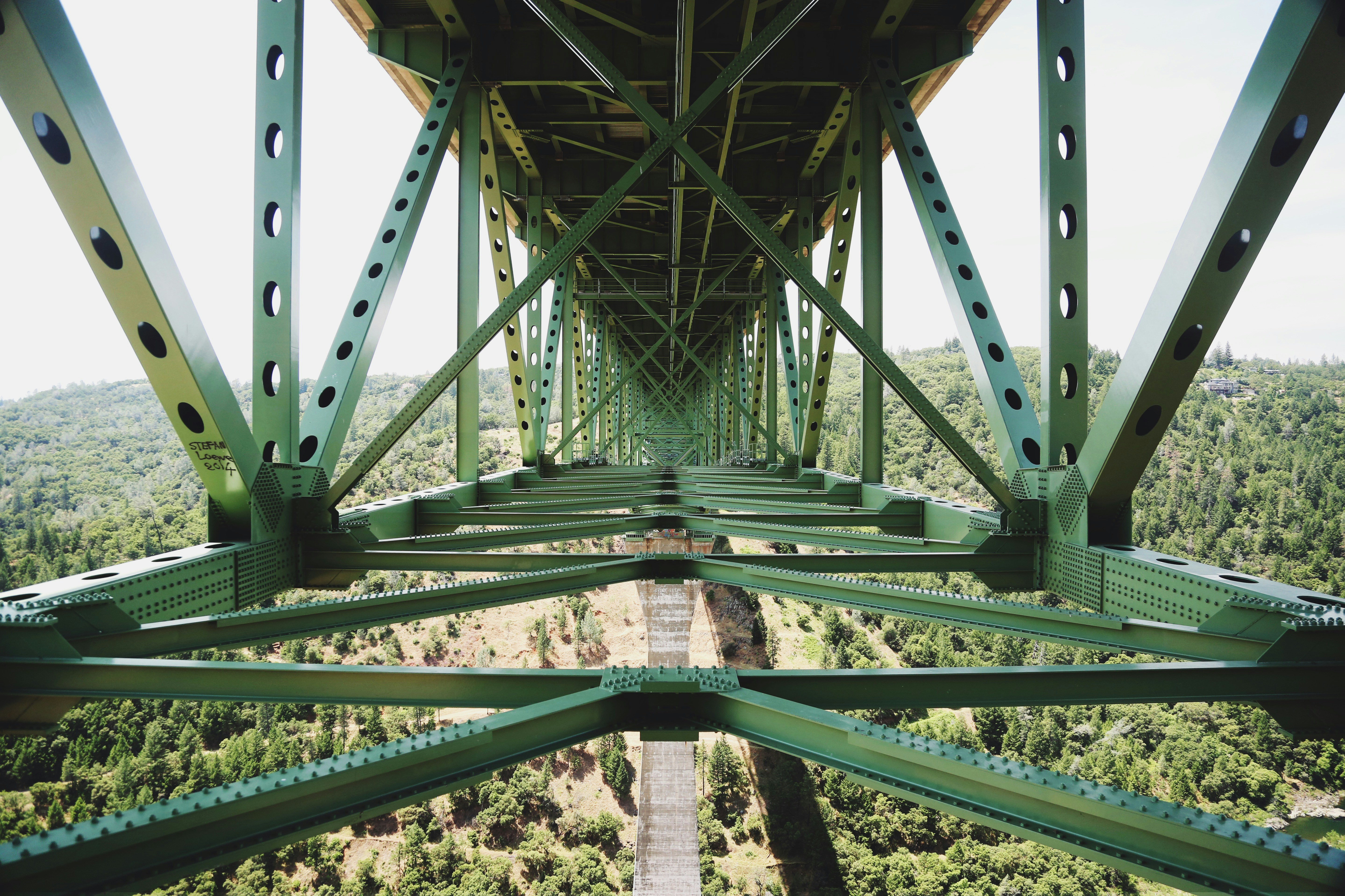 green metal bridge under blue sky during daytime