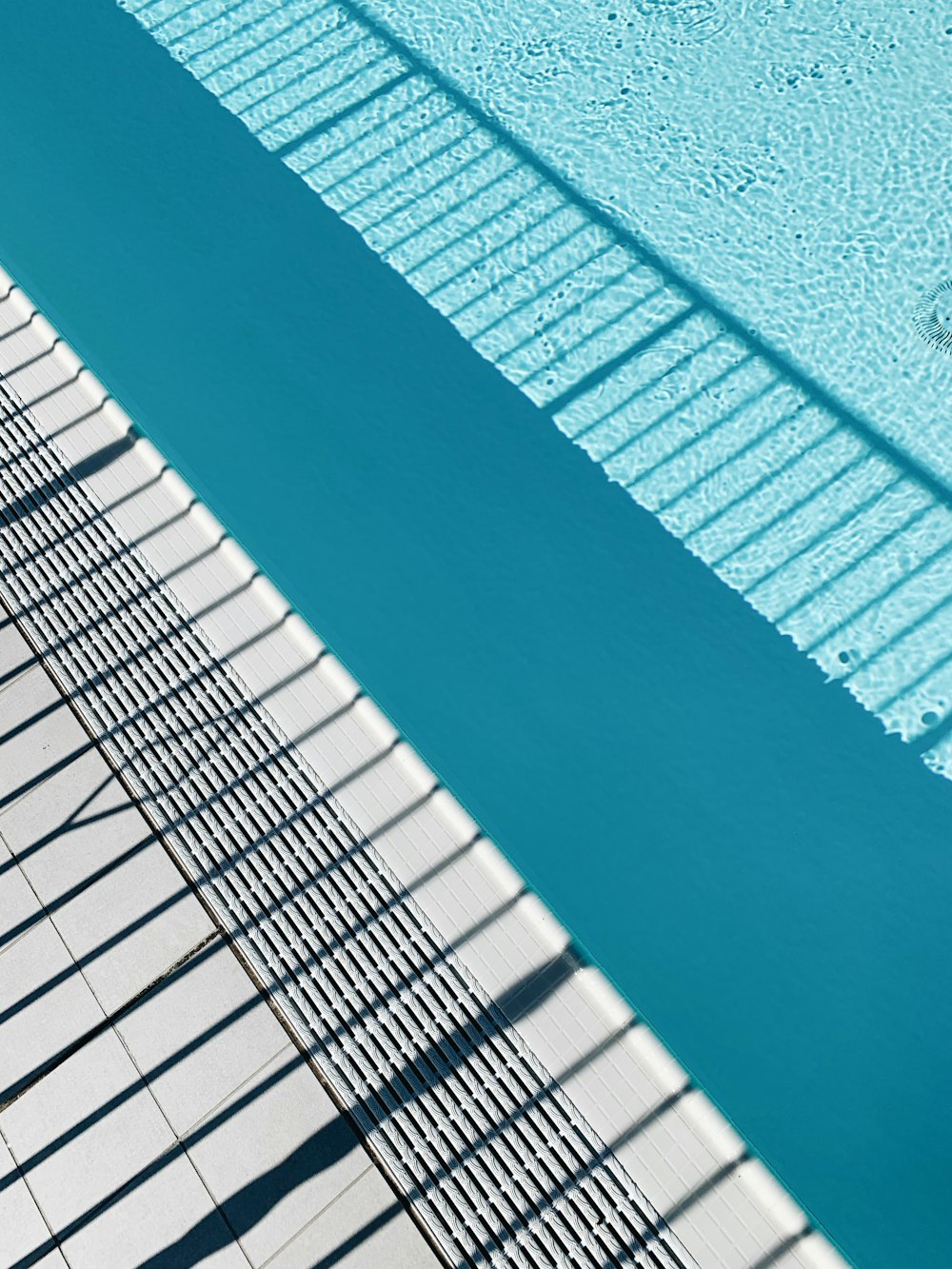 white and blue striped textile