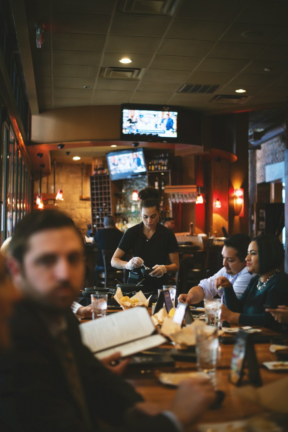 people sitting at the table