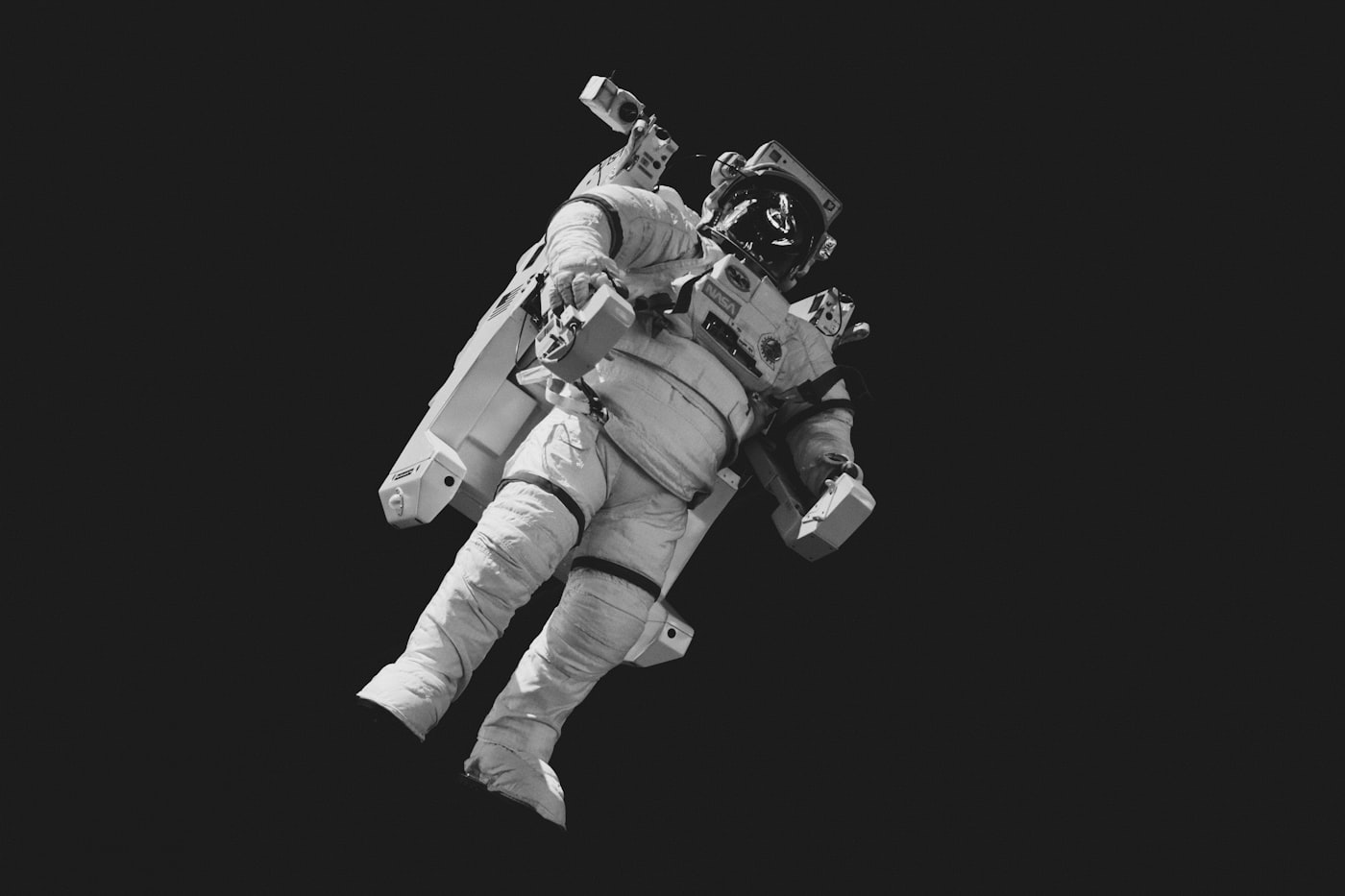 Satellite in orbit above Earth