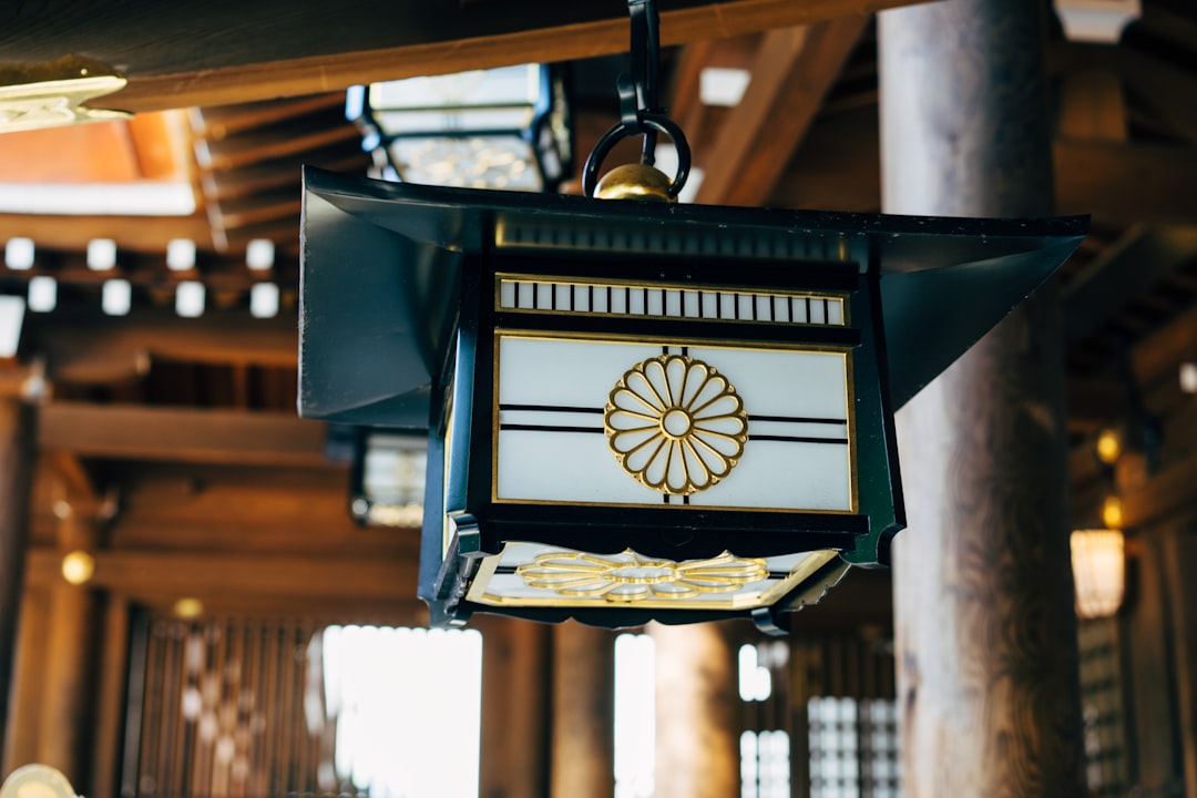 black and white floral pendant lamp