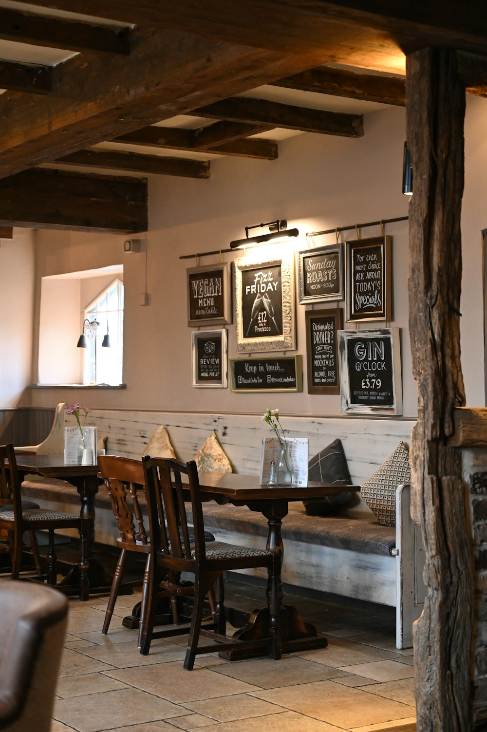 brown wooden table and chairs