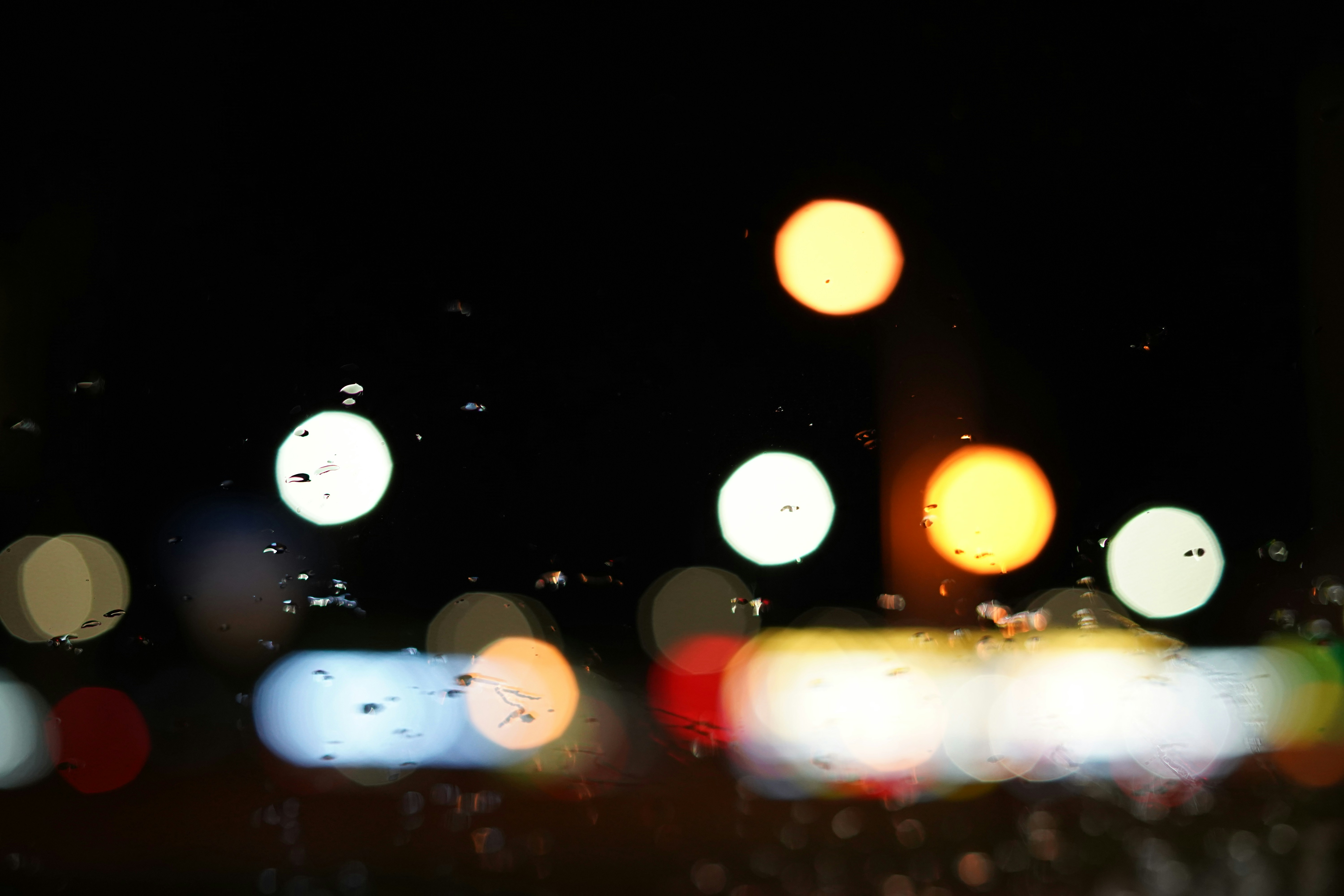 white and yellow bokeh lights charming teams background