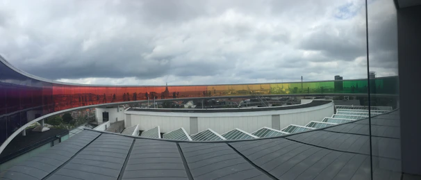 A panoramic view of multiple PRFV structures showcasing durability and design.