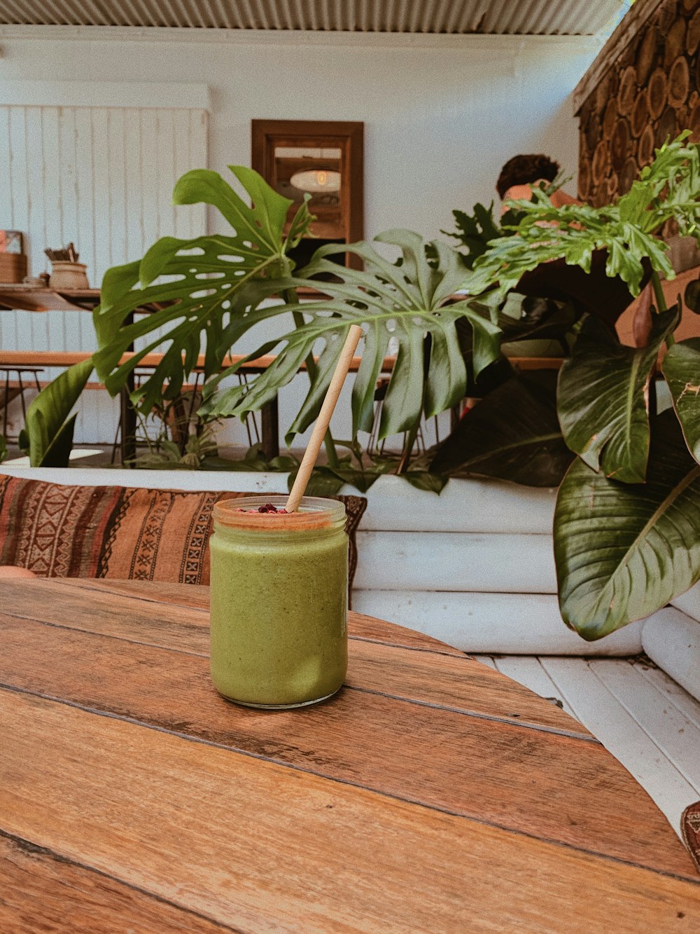 green potted plant on brown wooden table