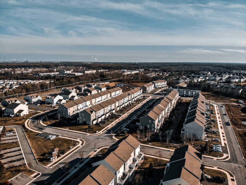 aerial view of city buildings during daytime