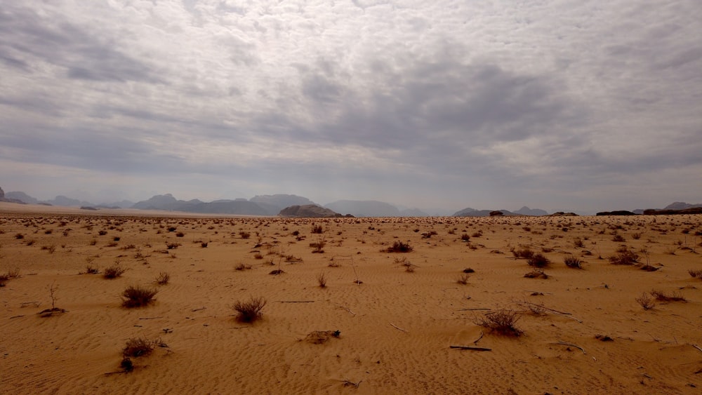 brown sand under white clouds during daytime