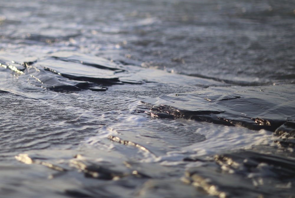 water drop on water during daytime