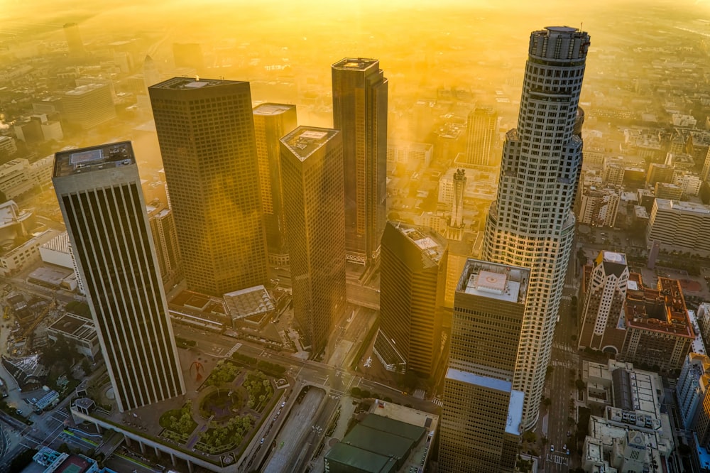 aerial view of city buildings during daytime