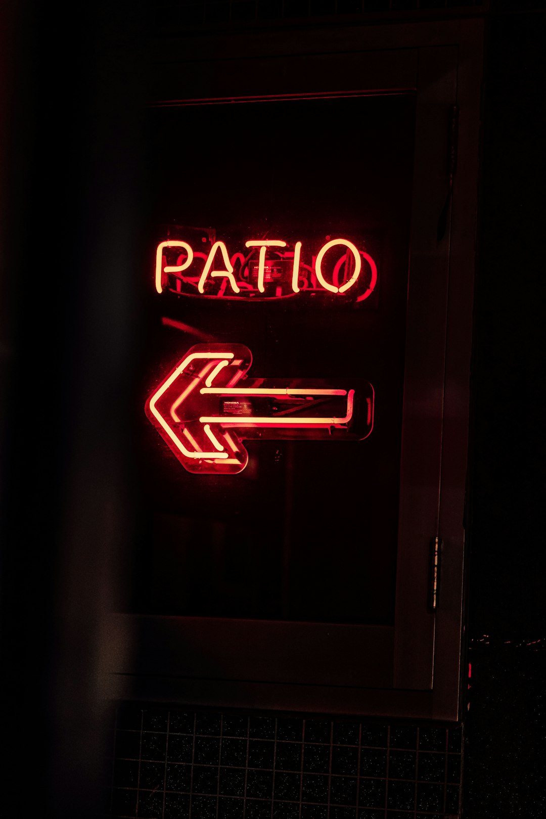 red and white open neon light signage