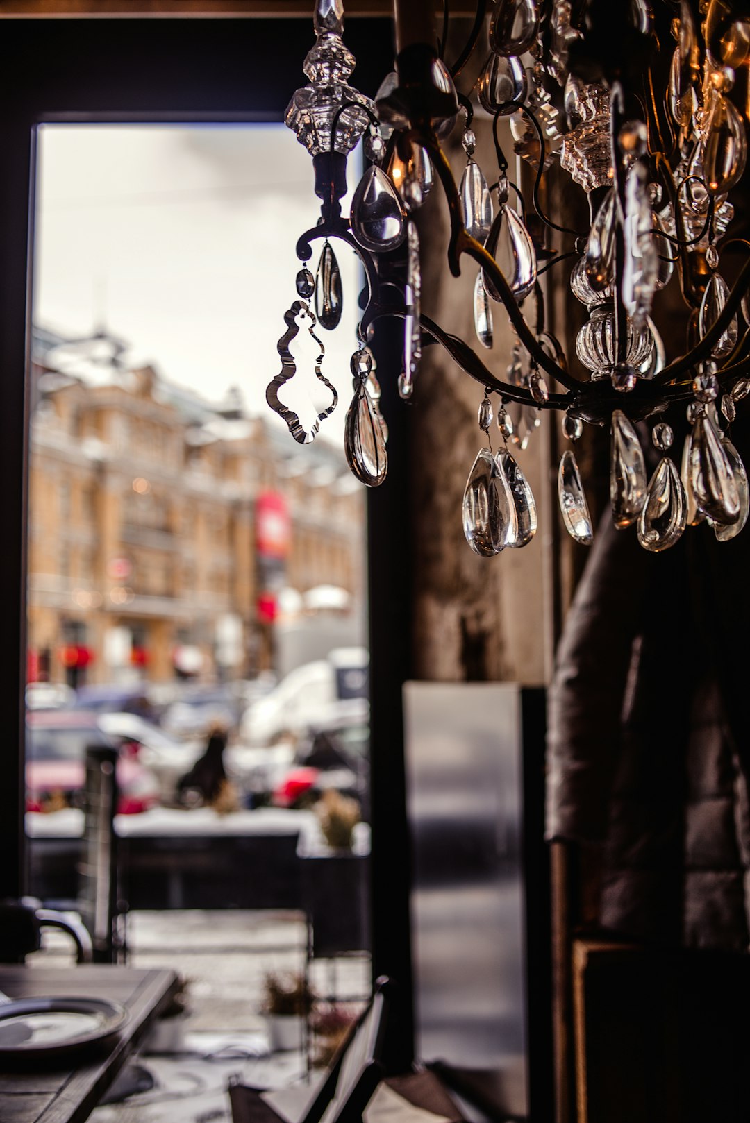 black and silver hanging decor