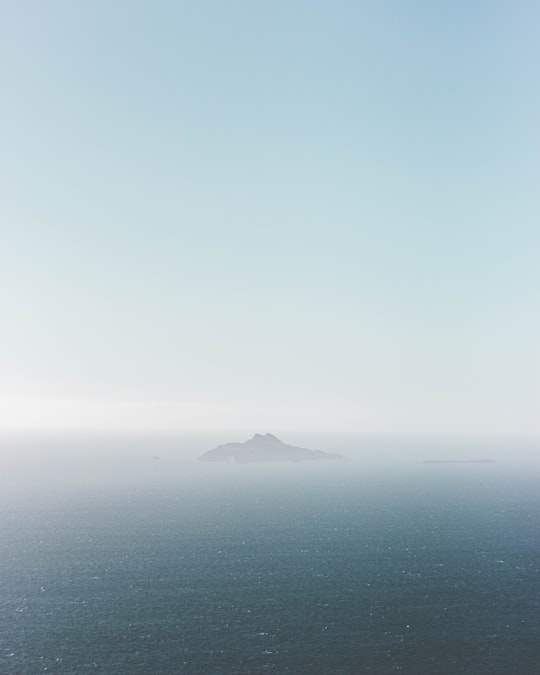 brown mountain on the middle of the sea in Cassis France