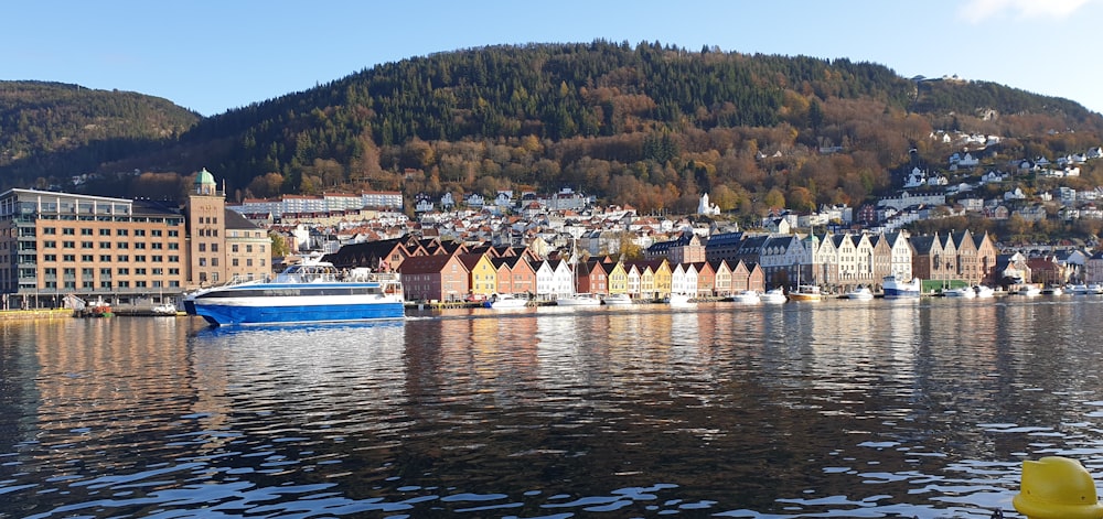 white and brown houses near body of water during daytime